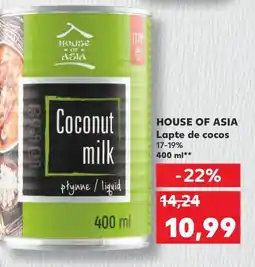 Kaufland HOUSE OF ASIA Lapte de cocos 17-19% Ofertă