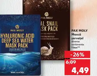 Kaufland PAX MOLY Mască şerveţel Ofertă
