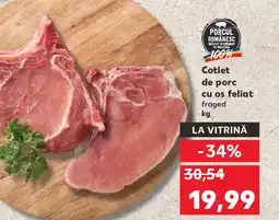 Kaufland Cotlet de porc cu os feliat fraged Ofertă