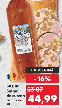 Kaufland SABIN Salam de curcan Ofertă