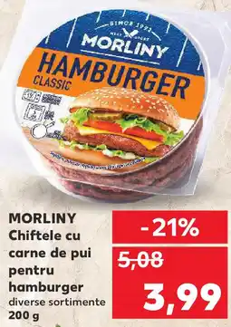 Kaufland MORLINY Chiftele cu carne de pui pentru hamburger Ofertă