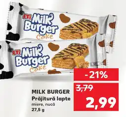 Kaufland MILK BURGER Prăjitură lapte Ofertă