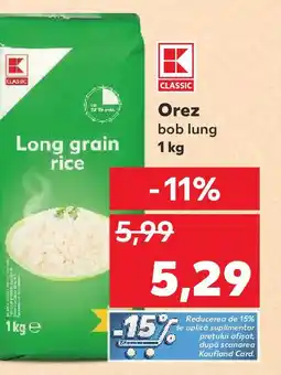 Kaufland Orez bob lung Ofertă
