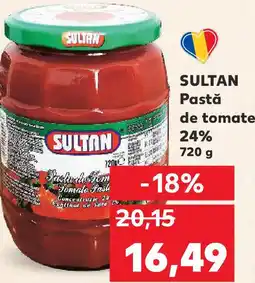 Kaufland SULTAN Pastă de tomate 24% Ofertă