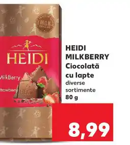 Kaufland HEIDI MILKBERRY Ciocolată cu lapte Ofertă
