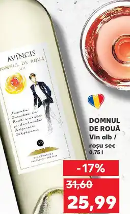 Kaufland DOMNUL DE ROUĂ Vin alb/ roşu sec Ofertă
