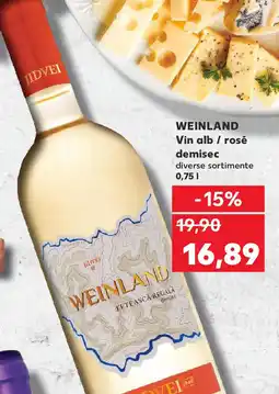Kaufland WEINLAND Vin alb / rosé demisec Ofertă
