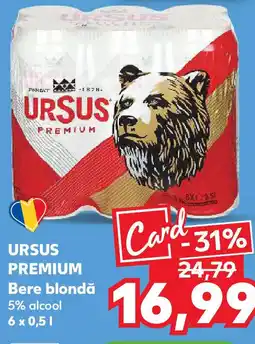 Kaufland URSUS PREMIUM Bere blondă Ofertă