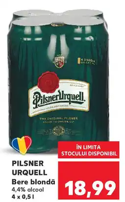 Kaufland PILSNER URQUELL Bere blondă Ofertă