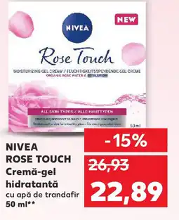 Kaufland NIVEA ROSE TOUCH Cremă-gel hidratantă Ofertă