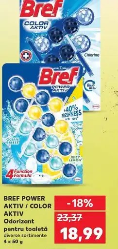 Kaufland BREF POWER AKTIV / COLOR AKTIV Odorizant pentru toaletă Ofertă