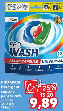 Kaufland PRO WASH Detergent capsule pentru rufe Ofertă