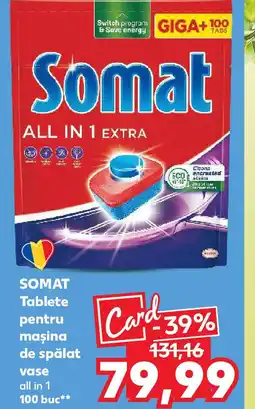 Kaufland SOMAT Tablete pentru maşina de spălat vase Ofertă