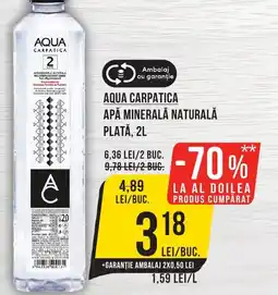 Mega Image AQUA CARPATICA Apă minerală naturală plată Ofertă