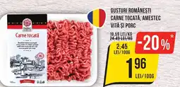 Mega Image Gusturi româneşti carne tocată, amestec vită şi porc Ofertă
