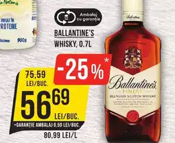 Mega Image Ballantine's whisky Ofertă