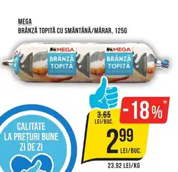 Mega Image MEGA Brânză topită cu smântână/mărar Ofertă