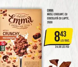 Mega Image EMMA Musli crocant, cu ciocolată cu lapte Ofertă