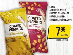 Mega Image EMMA Arahide în înveliş crocant cu aromă de brânză, prăjite/ barbecue, prăjite Ofertă