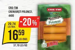 Mega Image Cris-tim crenvurști polonezi Ofertă