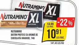 Mega Image Nutramino baton proteic cu aromă de ciocolată/arahide Ofertă