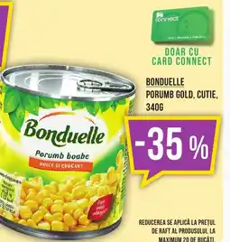Mega Image Bonduelle porumb gold, cutie Ofertă