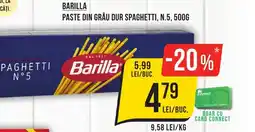 Mega Image BARILLA Paste din grâu dur spaghetti, n.5 Ofertă
