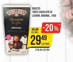Mega Image BAILEYS Trufe ciocolată cu lichior, original Ofertă