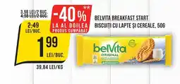 Mega Image Belvita breakfast biscuiți cu lapte și cereale Ofertă