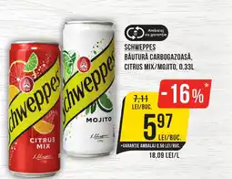 Mega Image Schweppes băutură carbogazoasă, citrus mix/mojito Ofertă