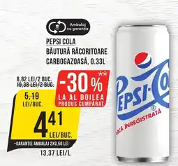 Mega Image Pepsi cola băutură răcoritoare carbogazoasă Ofertă
