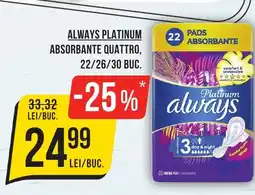 Mega Image Always Platinum absorbante quattro Ofertă