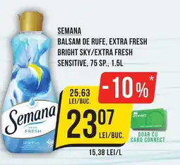 Mega Image SEMANA Balsam de rufe, extra fresh bright sky/extra fresh sensitive Ofertă