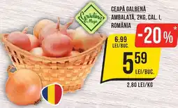 Mega Image Ceapă Galbenă ambalata Ofertă