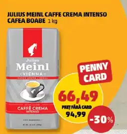 Penny Julius Meinl caffe crema intenso cafea boabe Ofertă