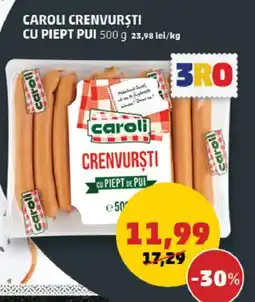 Penny Caroli Crenvurști cu piept pui Ofertă