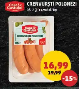 Penny Casa Gustului Crenvurști polonezi Ofertă