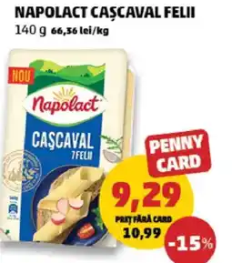 Penny Napolact cascaval felii Ofertă