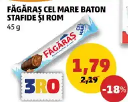 Penny Făgăraş cel mare baton stafide si rom Ofertă