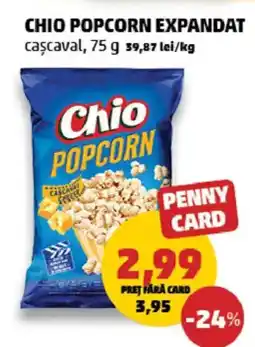 Penny Chio popcorn expandat cascaval Ofertă