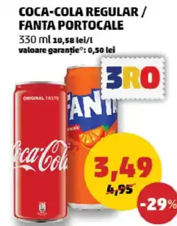 Penny Coca-cola regular/ fanta portocale Ofertă
