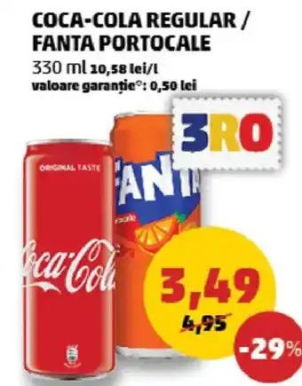 Penny Coca-cola regular/ fanta portocale Ofertă