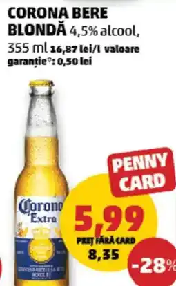 Penny Corona bere blondă Ofertă