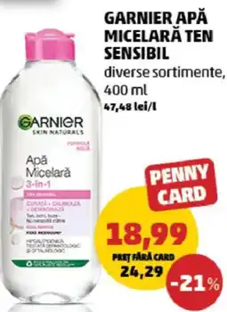 Penny Garnier apă micelară ten sensibil Ofertă