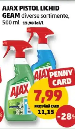 Penny Ajax pistol lichid geam Ofertă
