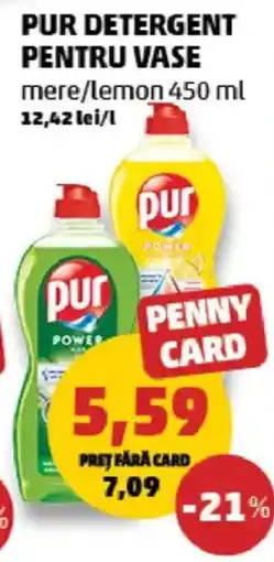 Penny Pur detergent pentru vase Ofertă
