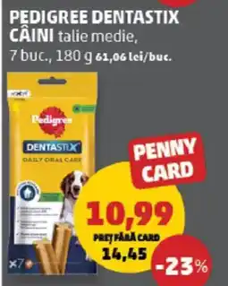 Penny Pedigree dentastix câini talie medie Ofertă