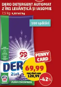 Penny Dero detergent automat 2in1 levănțică și iasomie Ofertă