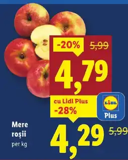 Lidl Mere roşii Ofertă
