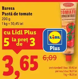 Lidl Baresa Pastă de tomate Ofertă